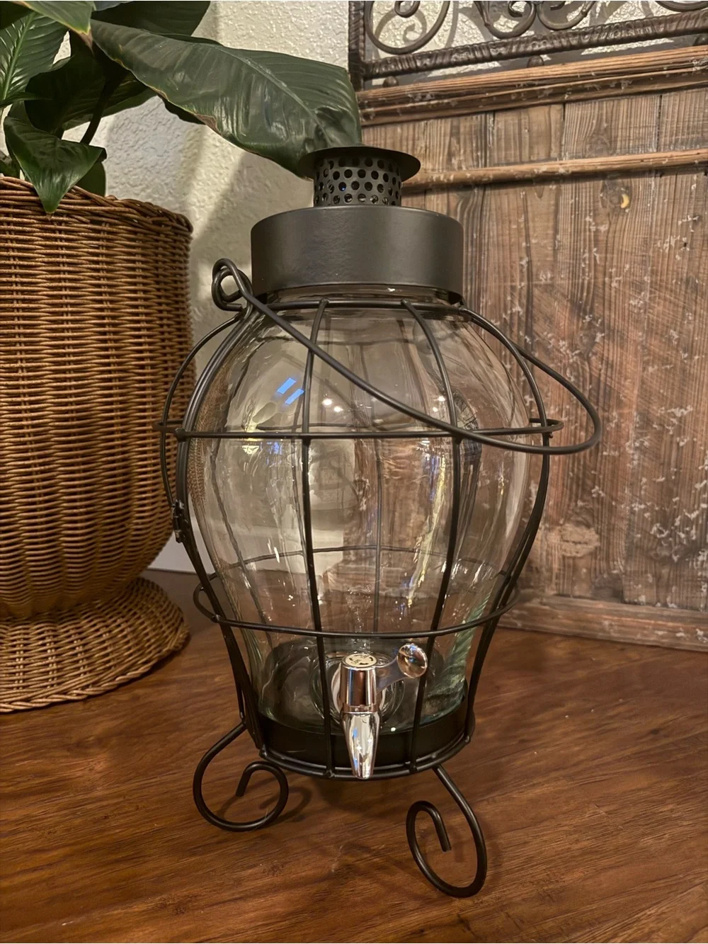Vintage Lantern Style Beverage Dispenser 6.5 Liter